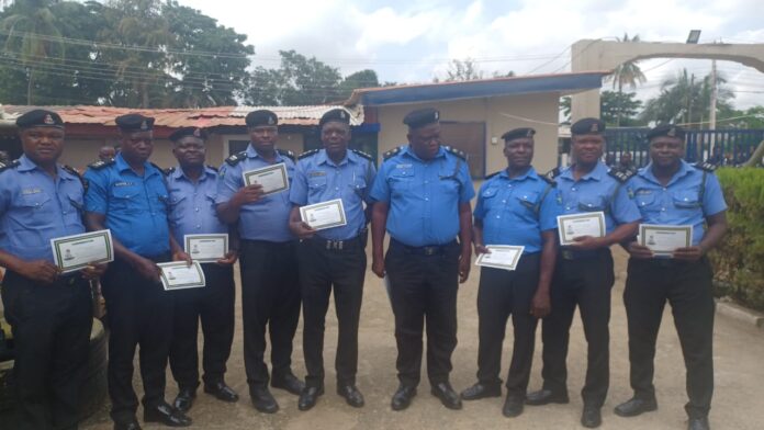 PHOTOs: Lagos CP Rewards Igando DPO And Area Commanders