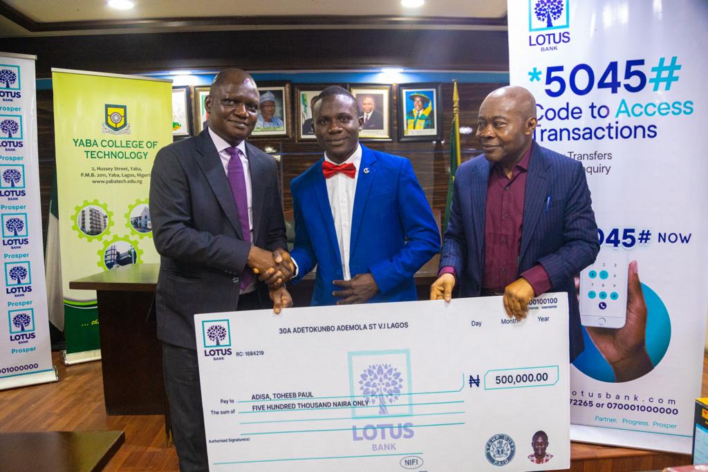 LOTUS Bank Supports Yaba College Of Technology With Donations, Renovations, Cash Prizes For Students