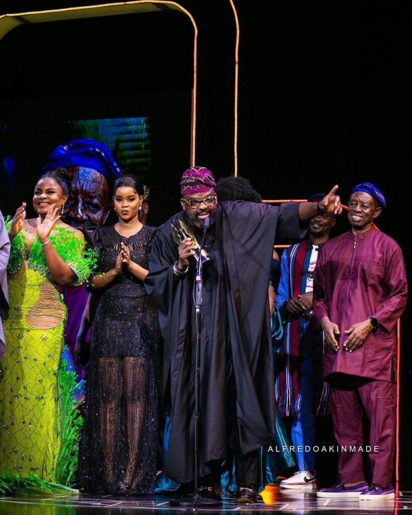 AMVCA: Kunle Afolayan Clinches Five Awards, Shows Excitement