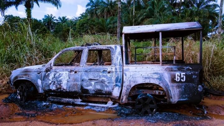 PHOTOS: Imo Gov Visits Scene Where Policemen, Soldiers Were Killed By Gunmen