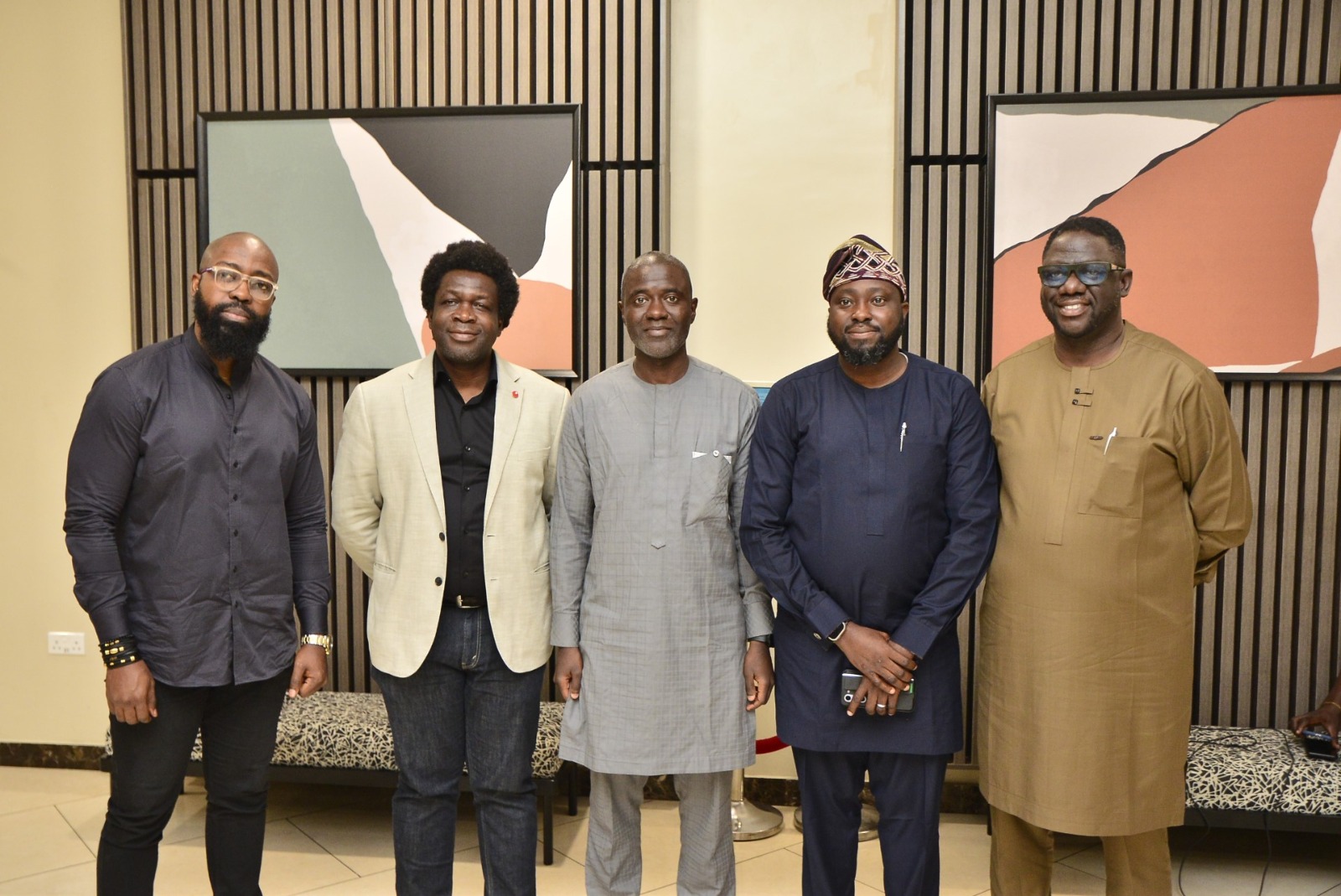 From Left to right: Mr. Tunji Andrews, Mr. Olayinka Oni, Chief Technology Officer, Sterling Bank Limited; Mr. Aminu Maiga, Executive Director, Nigeria Inter-Bank Settlement System Plc; Mr. Mayowa Owolabi, Uniswitch and Mr. Dotun Oyekunle, Senior Vice President, Flutterwave at Sterling Thought Leadership Series on the State of FI Consumer Security held in Lagos recently.