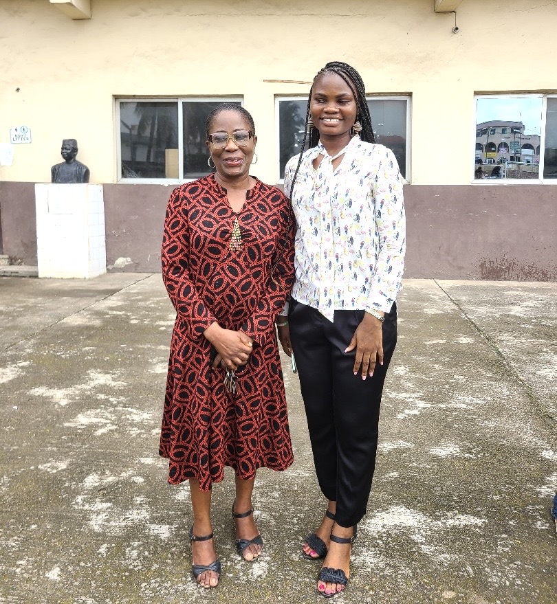 Mrs Popoola, a senior lecturer at NIJ and Ms Oladunjoye after the training