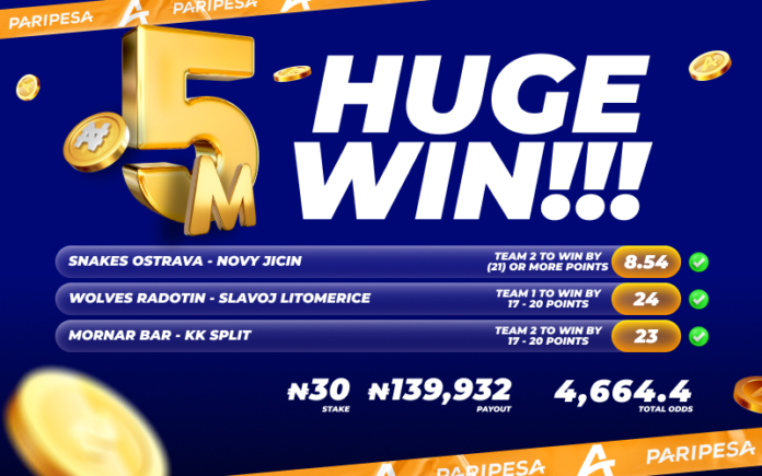 The Ultimate Bet: PariPesa November Winners Take Home ₦5,000,000!