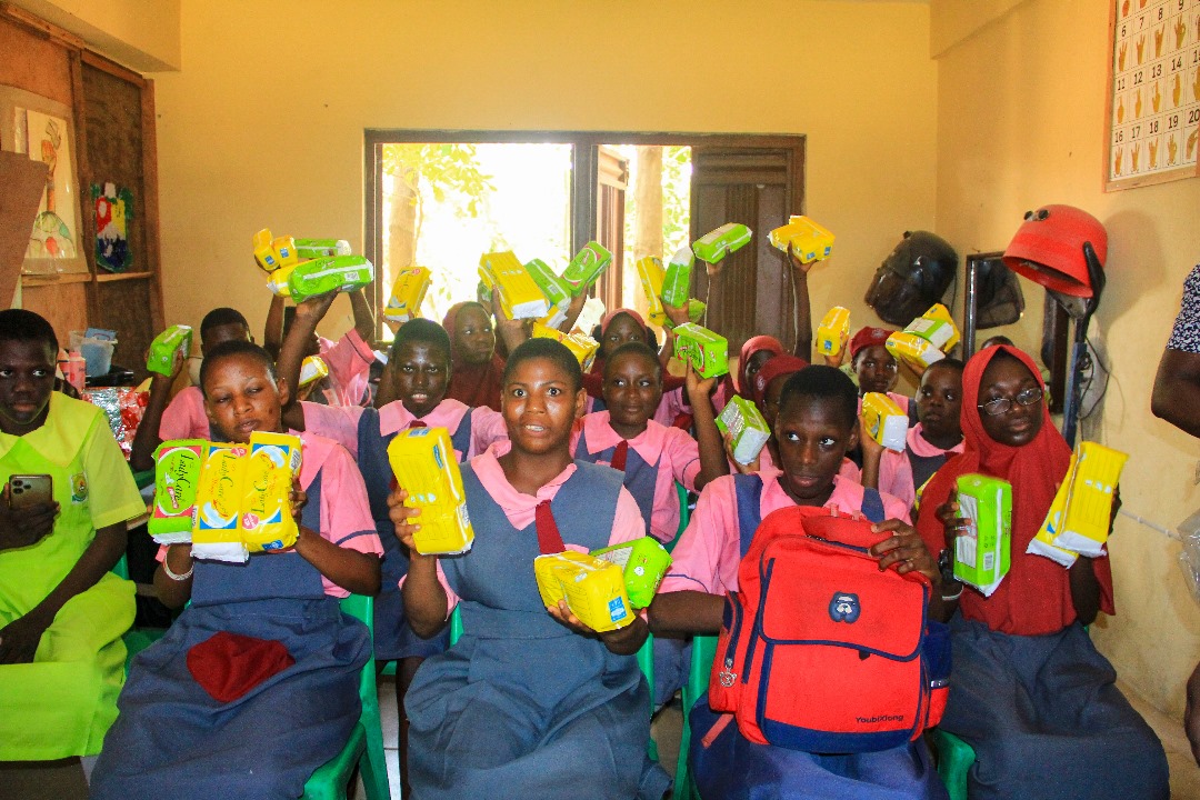 BO Foundation (BOFIM) Supports Girls with Disabilities with Sanitary Pads