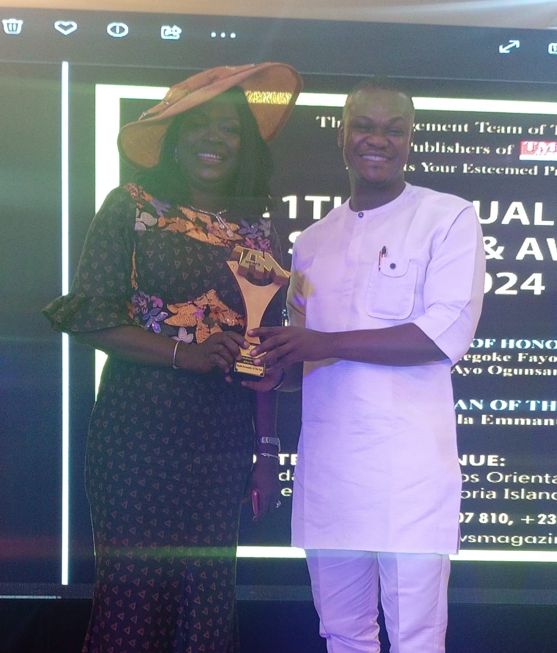 Izuchukwu Christian Ahuchaogu Wins Media Personality of the Year at TM News Awards 2024 